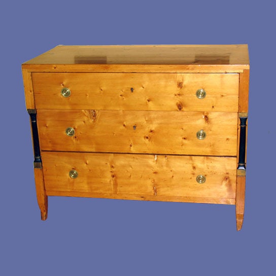 19th century Austrian Neo-Classical pine chest