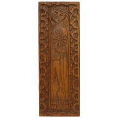 Ackerman Girl with Flower Panelcarve
