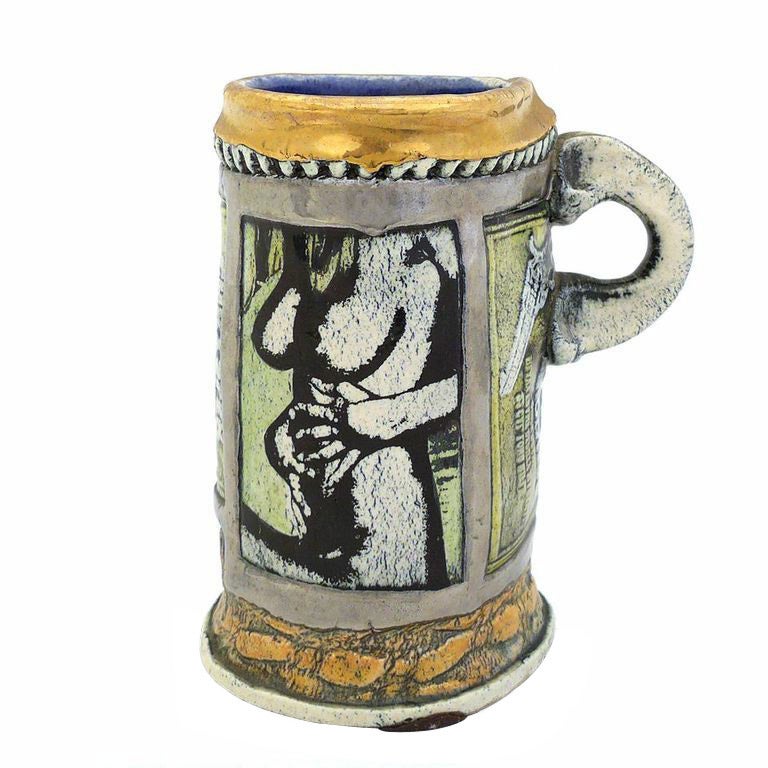 Erik Gronborg Glazed Ceramic Mug For Sale