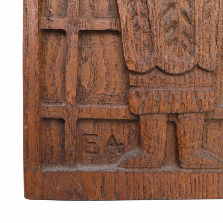 Redwood Panelcarve by Evelyn Ackerman, 1965.