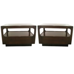 Pair of Brown-Saltman Modern Side Tables
