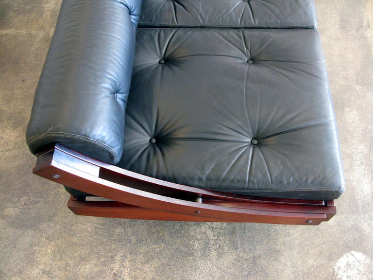 Gianni Songia Rosewood & Leather Daybed 3
