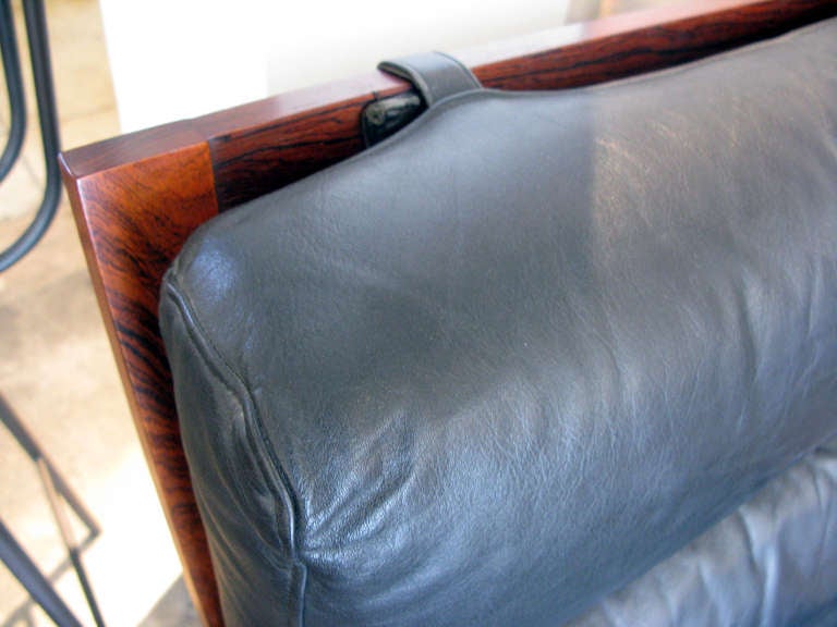 Illum Wikkelso Leather & Wood Armchair 4