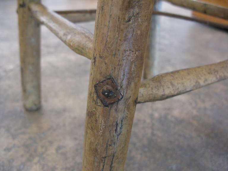 Primitive Wooden Milking Stool 2