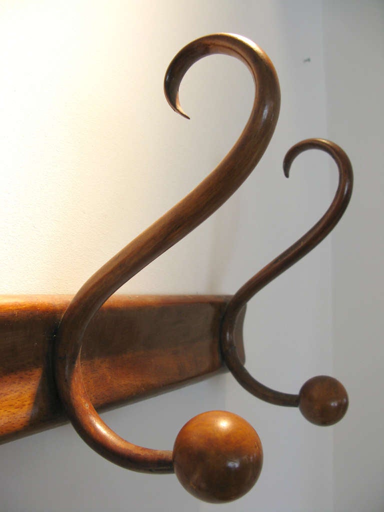 Bentwood Thonet Style Coat Rack In Excellent Condition In Los Angeles, CA