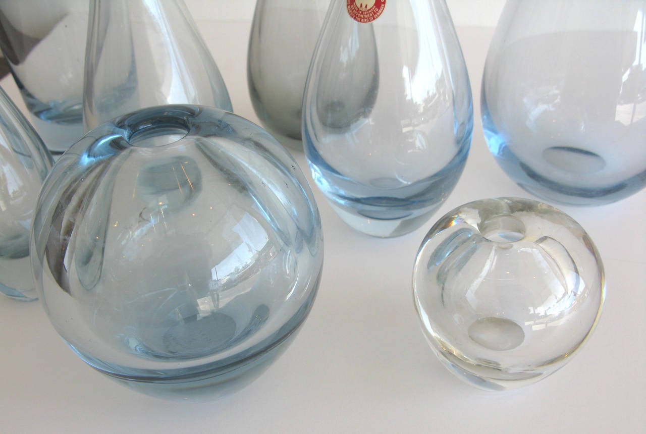 Eight-Piece Glass Set by Per Lutken for Holmegaard 1