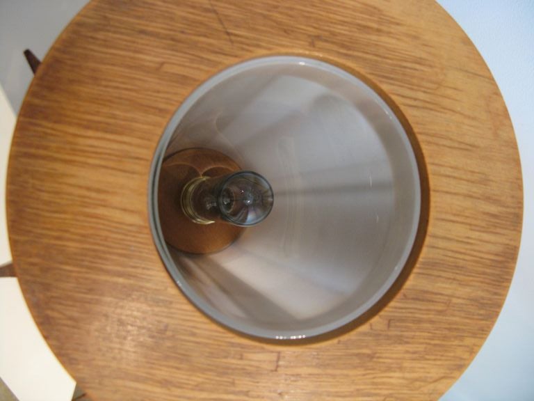 Wood Slatted Table Lamp In Good Condition In Los Angeles, CA