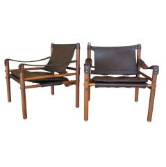 Used Pair of Arne Norell Sirocco "Safari" Chairs
