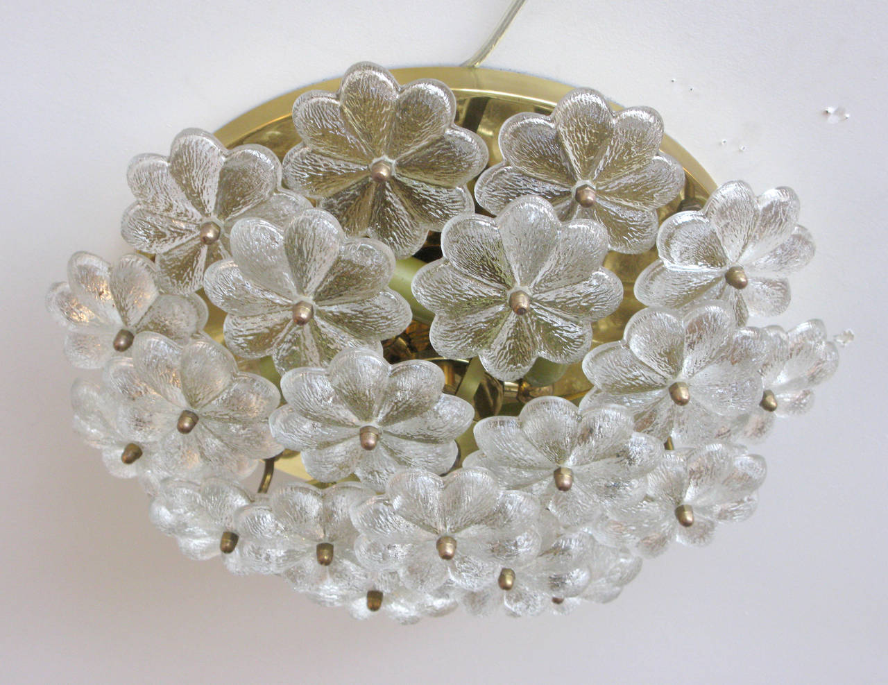 Ernest Palme Floral Glass Ceiling Mount 3