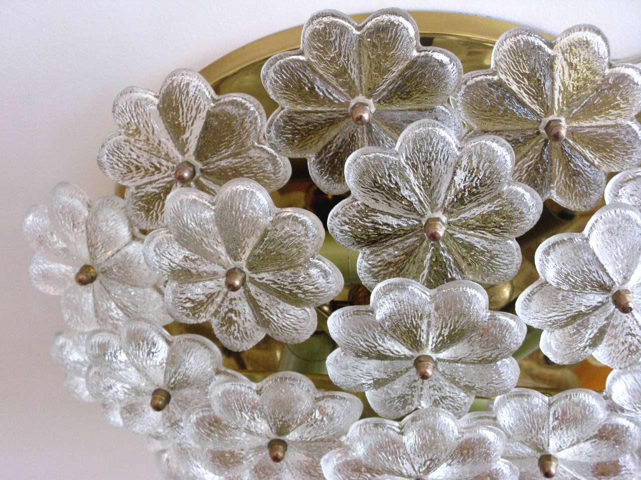 Ernest Palme Floral Glass Ceiling Mount 1