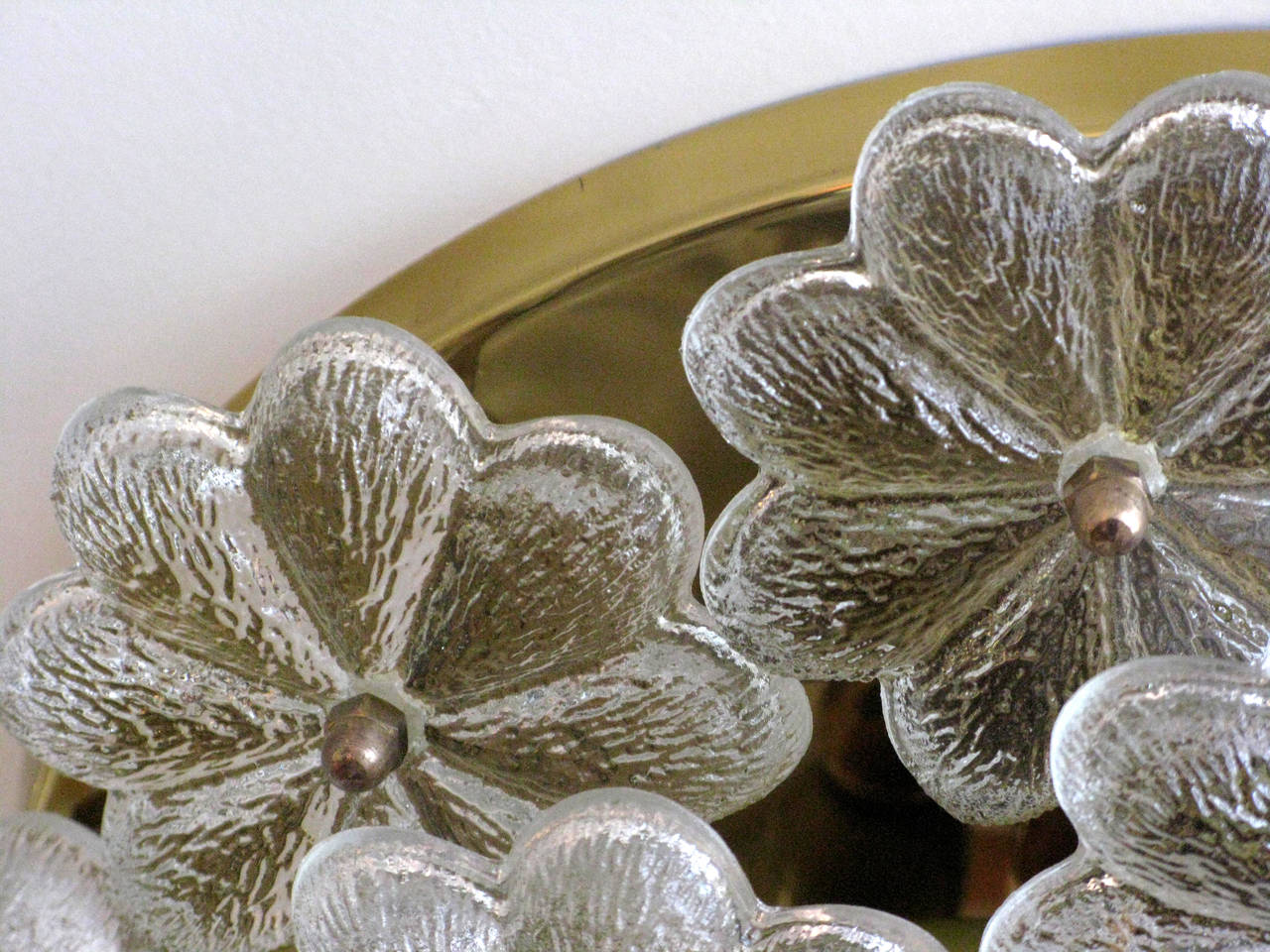 Ernest Palme Floral Glass Ceiling Mount 2