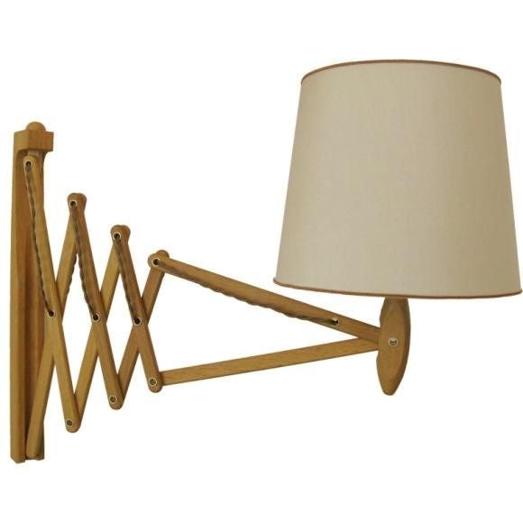 Single Teak Le Klint Scissor Lamp at 1stDibs