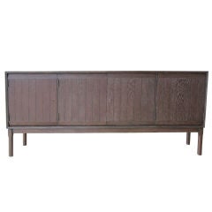 Dark Brown Cerused Oak Sideboard