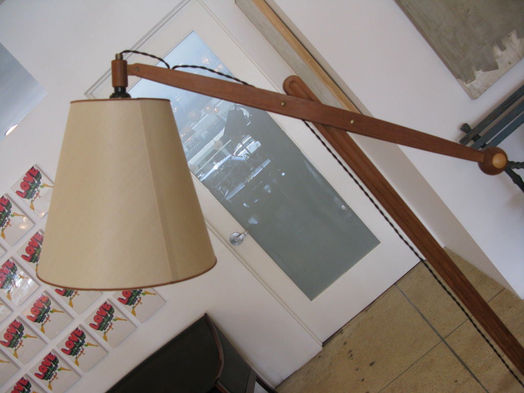 Mid-20th Century Vilhelm Wohlert for Le Klint Floor Lamp