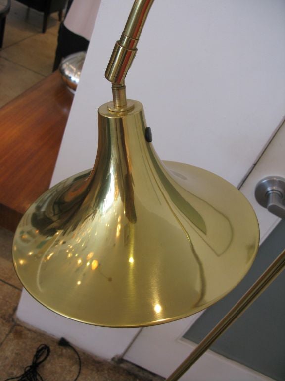 Brass Floor Lamp by Borje Claes 1