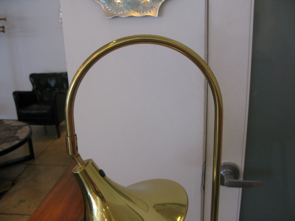Brass Floor Lamp by Borje Claes 2