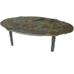 Laverne Etched Bronze Coffee Table
