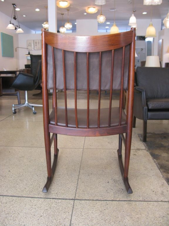 Arne Vodder Rosewood Rocking Chair 1