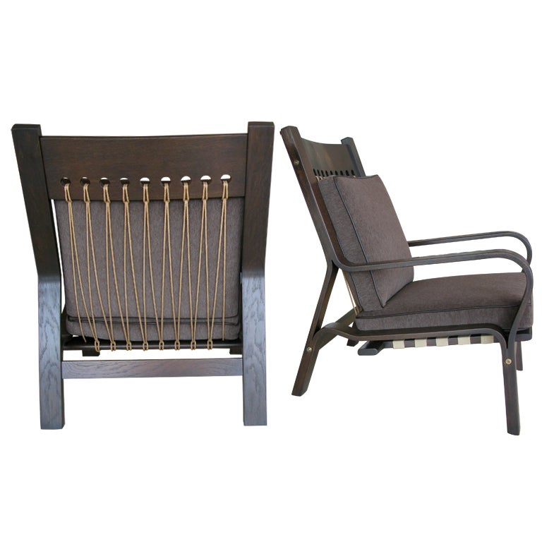 Pair of Hans J. Wegner Armchairs in Oak