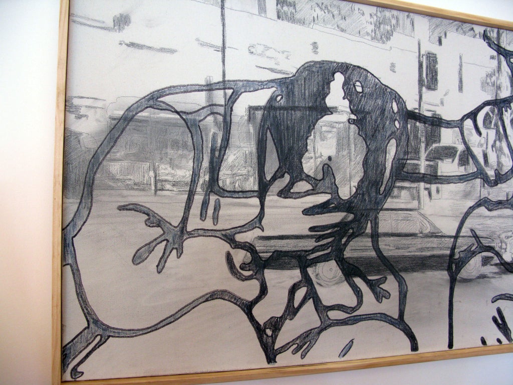 Acrylique « Cougar Pain » par Alexandre Ballouard