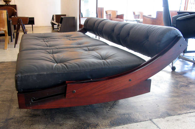 Gianni Songia Rosewood & Leather Daybed 2