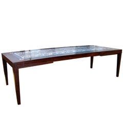 Severin Hansen Jr. Rosewood and Tile Coffee Table