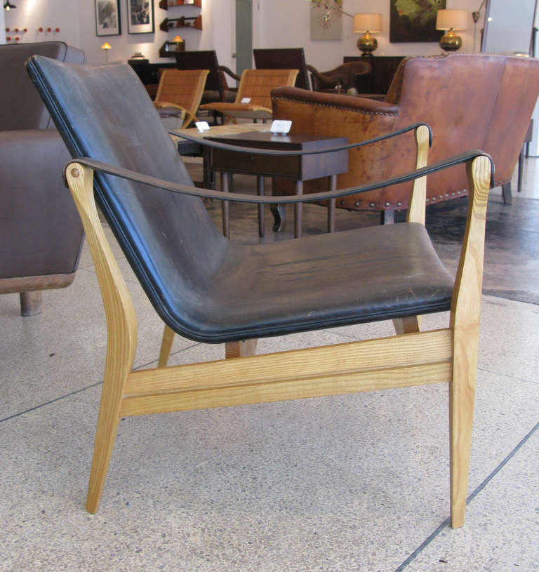 Single Ebbe Clemmensen Safari Chair In Good Condition In Los Angeles, CA