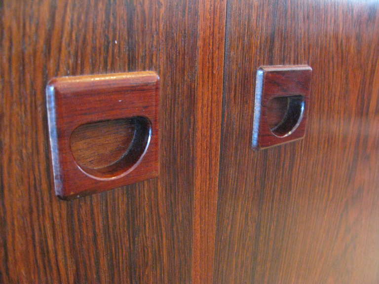 Pair of Brouer Rosewood Cabinets 5