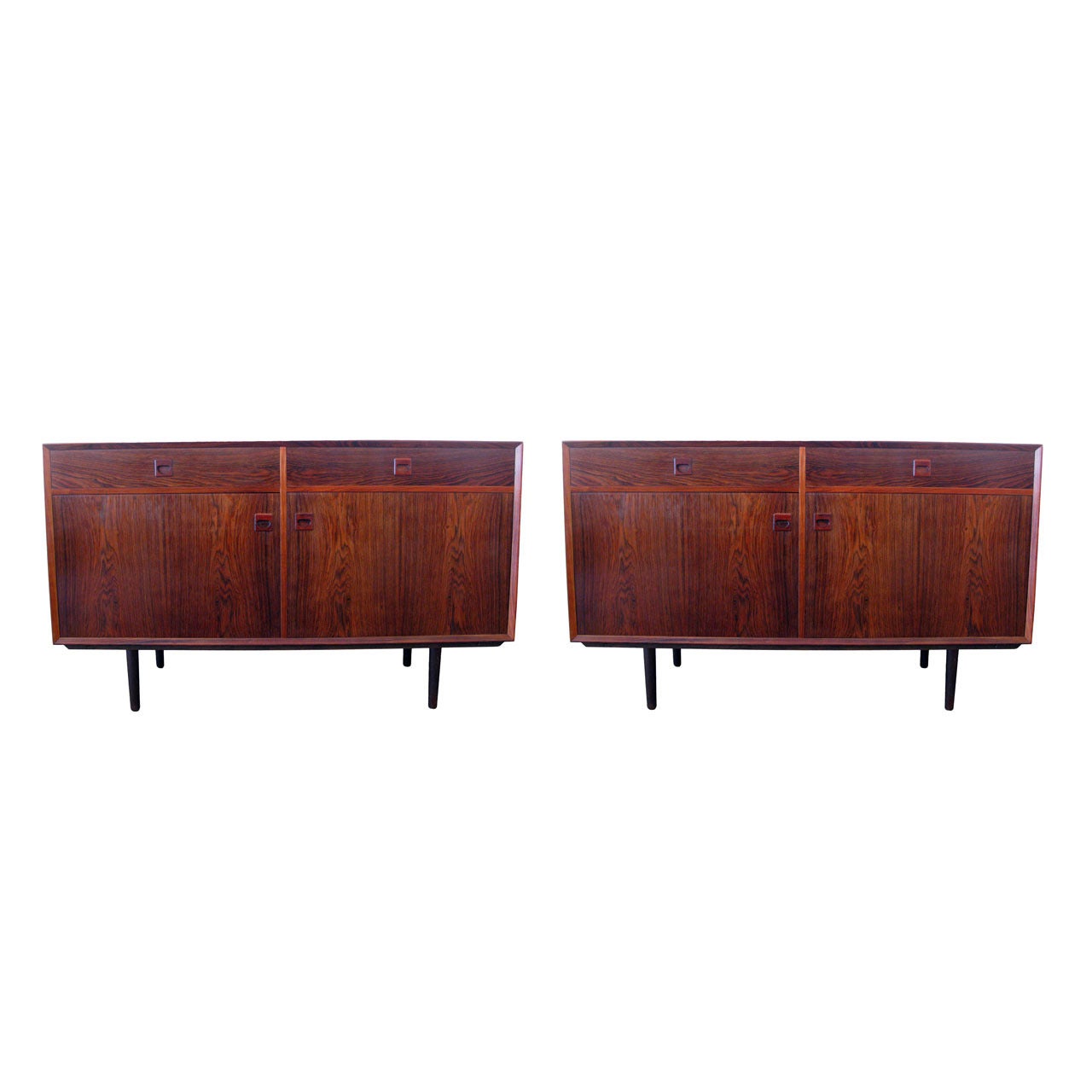 Pair of Brouer Rosewood Cabinets