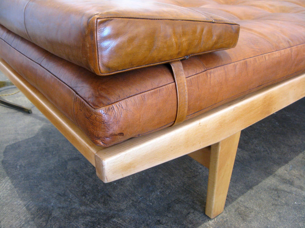 Poul Volther Leather and Teak Daybed 1