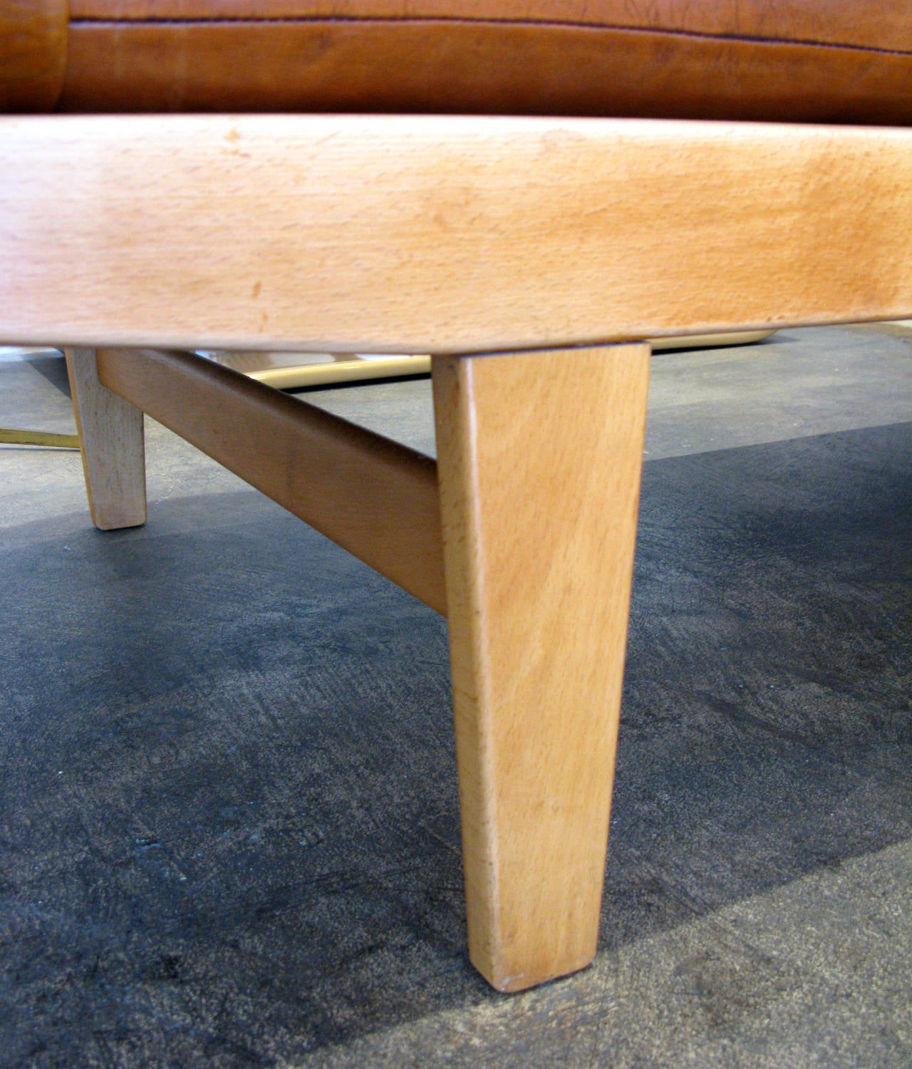 Poul Volther Leather and Teak Daybed 5
