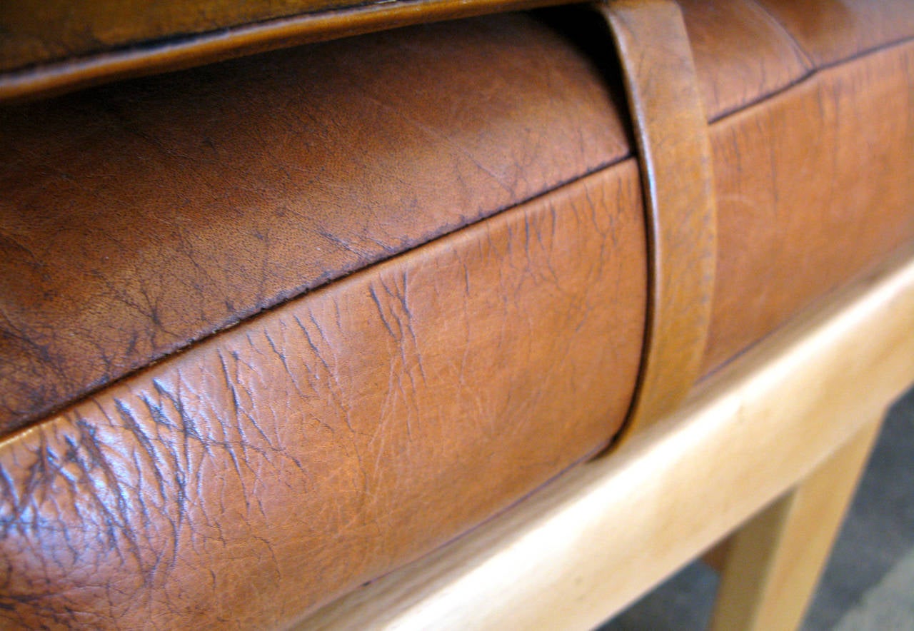Poul Volther Leather and Teak Daybed 4