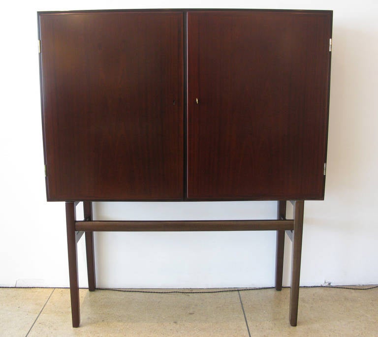 Ole Wanscher Mahogany Cabinet In Excellent Condition In Los Angeles, CA