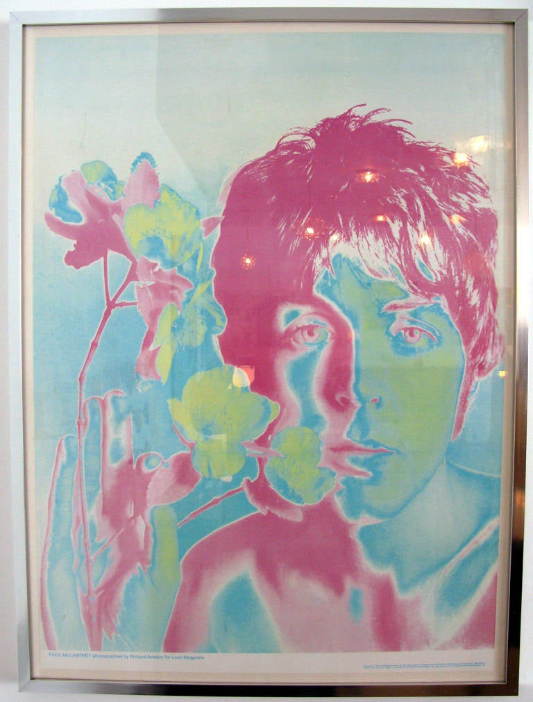 American Set of Four Original Beatles Posters by Richard Avedon for Look Magazine