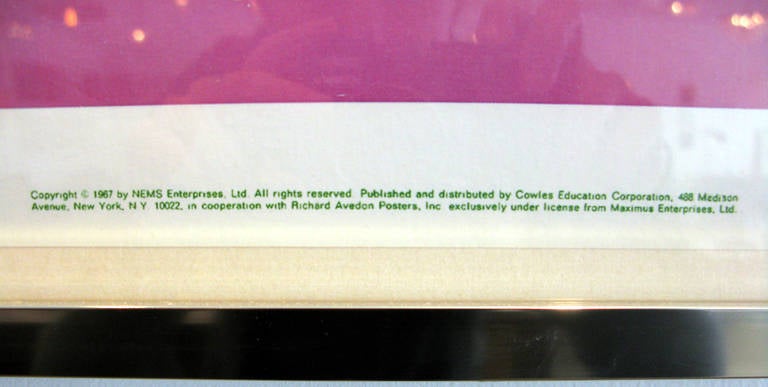 Set of Four Original Beatles Posters by Richard Avedon for Look Magazine 1