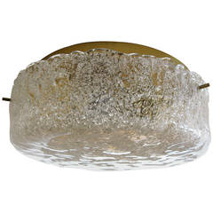 Single Ice Glass Limburg Ceiling Mount