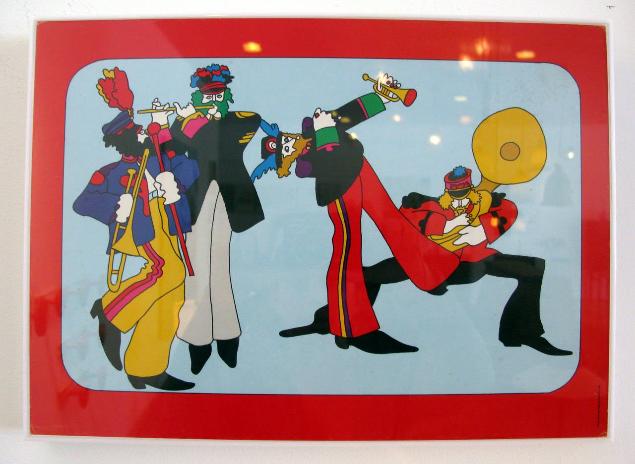 Set of 6 brilliantly colored Beatles 