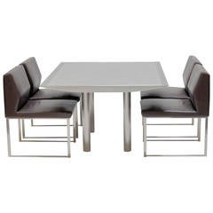 Stanley Jay Friedman for Brueton Table and Four Chairs 5