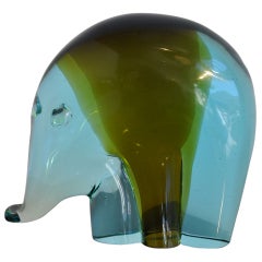 Seguso - Éléphant en verre de Murano