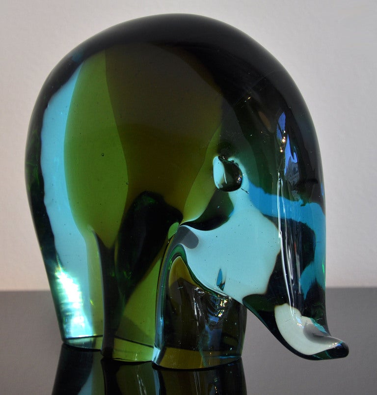 Italian Seguso - Murano- Glass Elephant