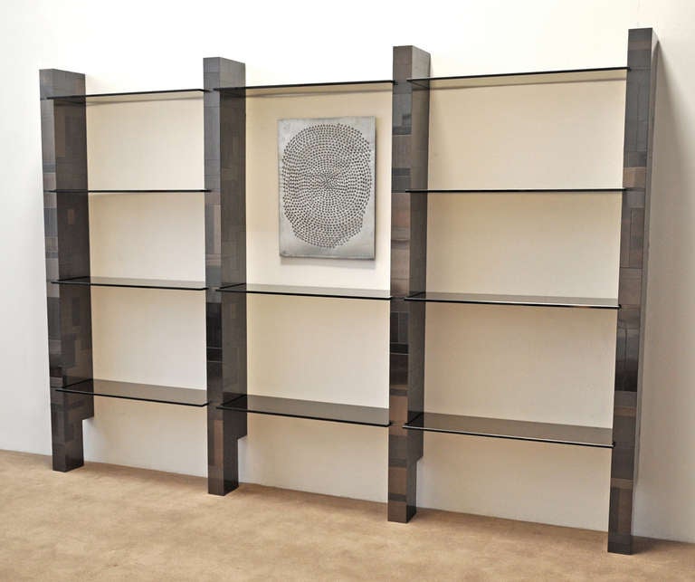 Paul Evans Shelving Unit Rare Signed In Excellent Condition In Los Angeles, CA