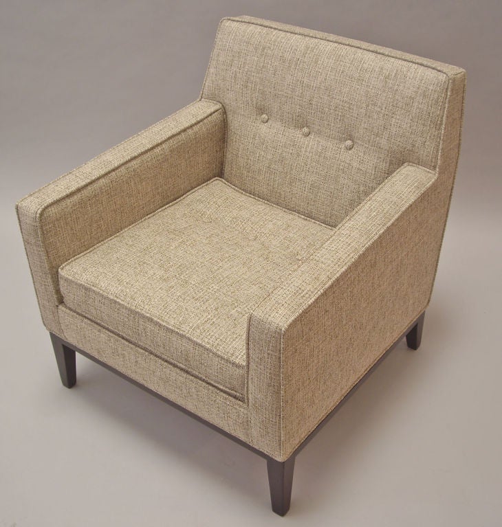 American Edward Wormley (1907-1995) Pair of Upholstered Arm Chairs