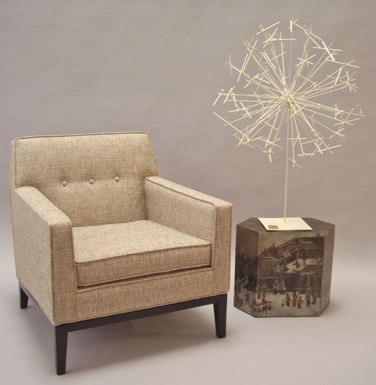 Mid-20th Century Edward Wormley (1907-1995) Pair of Upholstered Arm Chairs