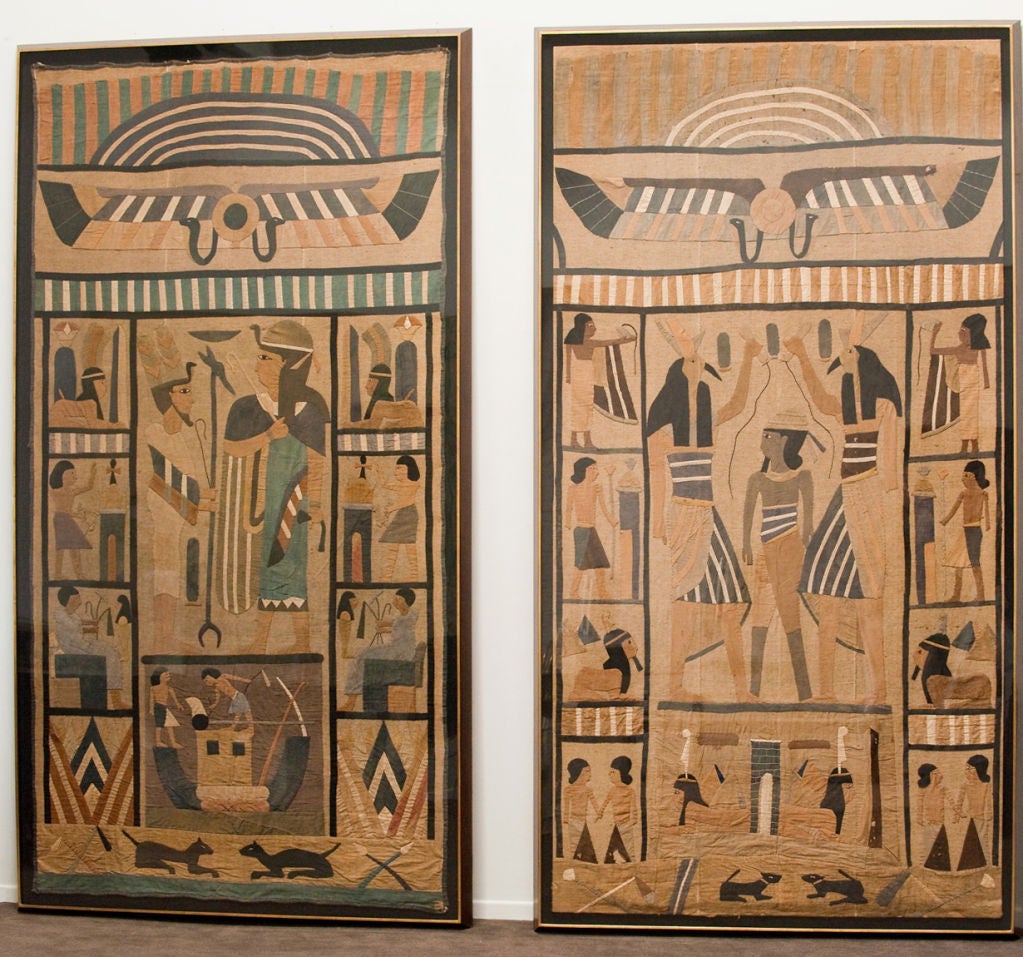 antique egyptian tapestry