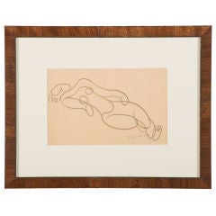 Jean Negulesco (1900-1993) Framed Drawing on Paper