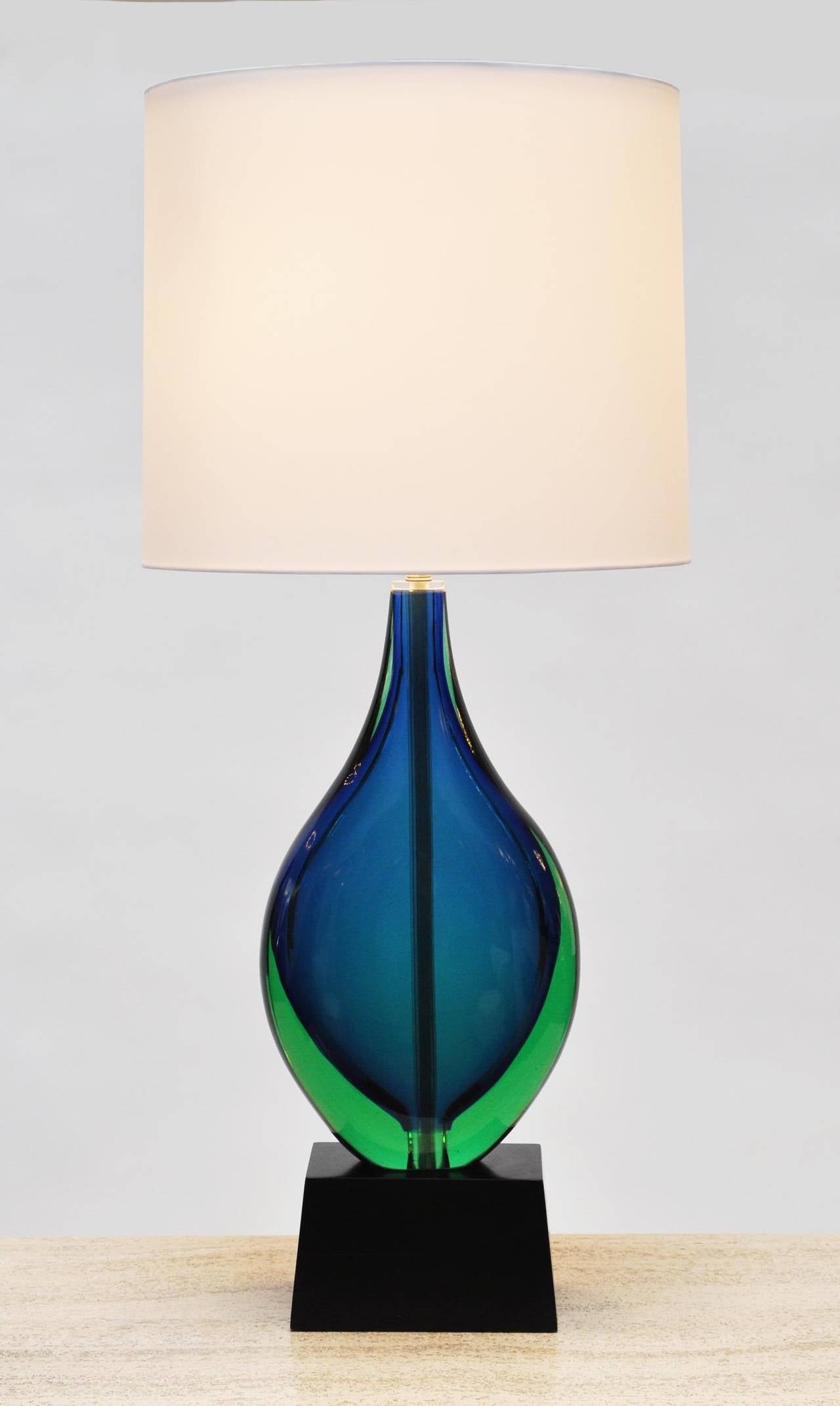 Mid-Century Modern Flavio Poli Murano Glass Lamp