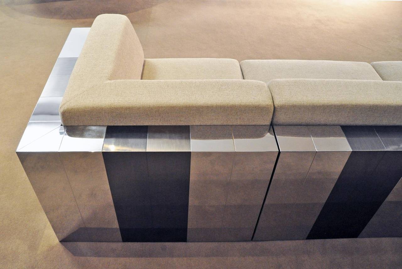 American Paul Evans Cityscape Four-Piece Sectional Sofa