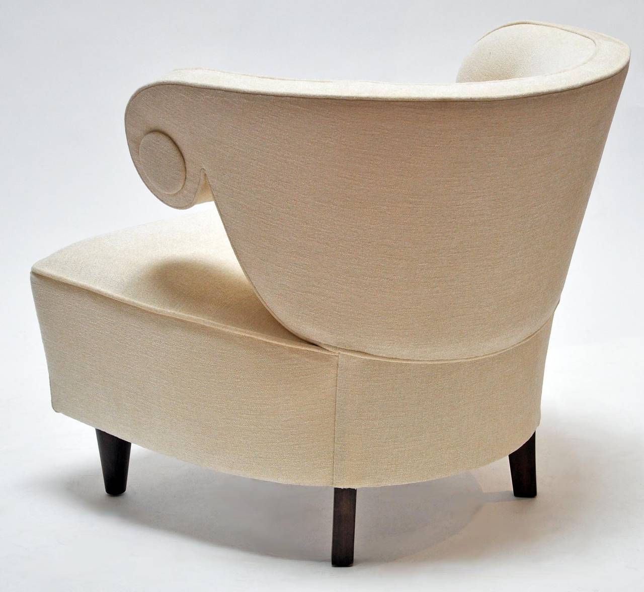 Hand-Crafted Pair of 1950s Upholstered Chairs by Paul Laszlo