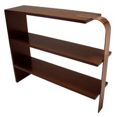 American 1930s Streamline side table/ book shelves