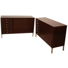 Pair -  American Modern Mid Century Dressers by John Stuart